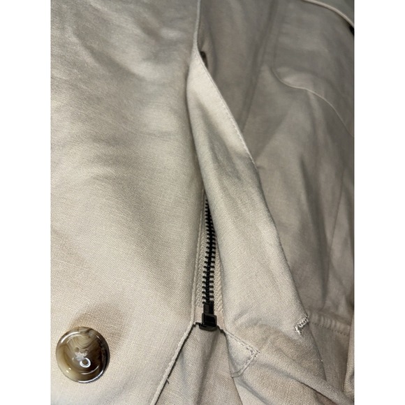 Paisley and gray men's Safari button up zip up jacket size large / L Tan - Picture 11 of 11